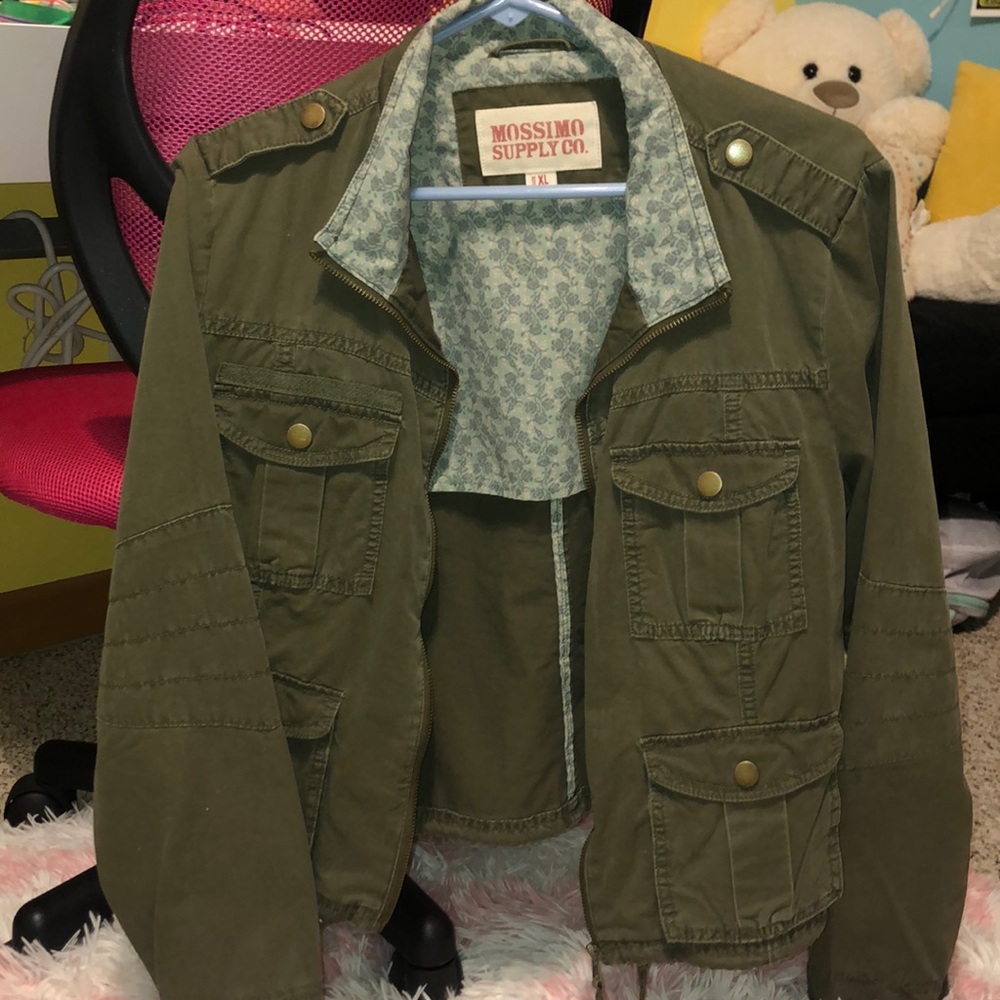 Cropped Olive green jacket